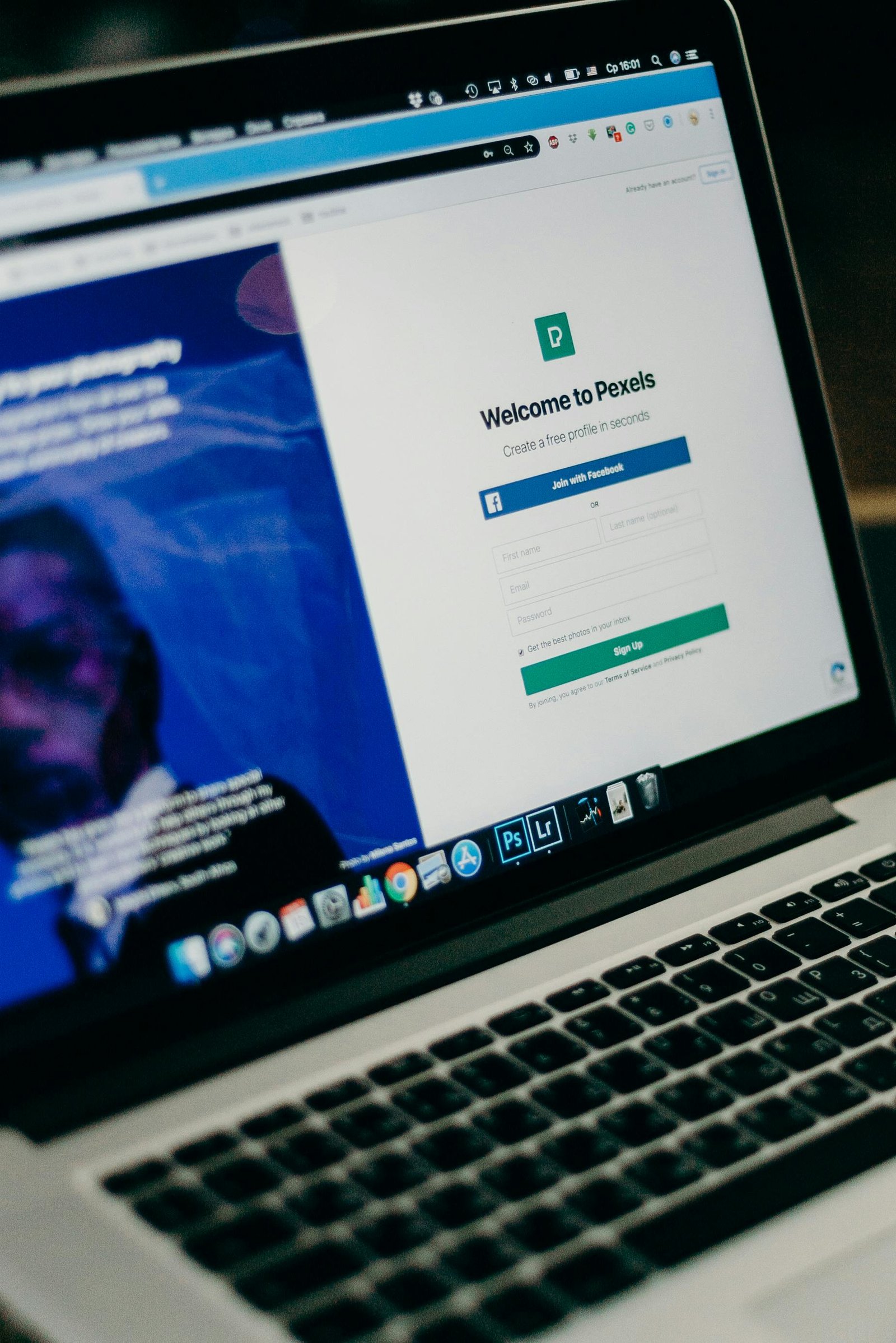 Landing page promocional